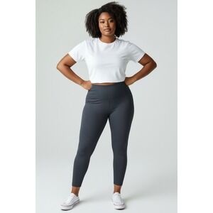 ThirdLove Performance Leggings Charcoal Gray High Waisted Seamless 3X New Snag